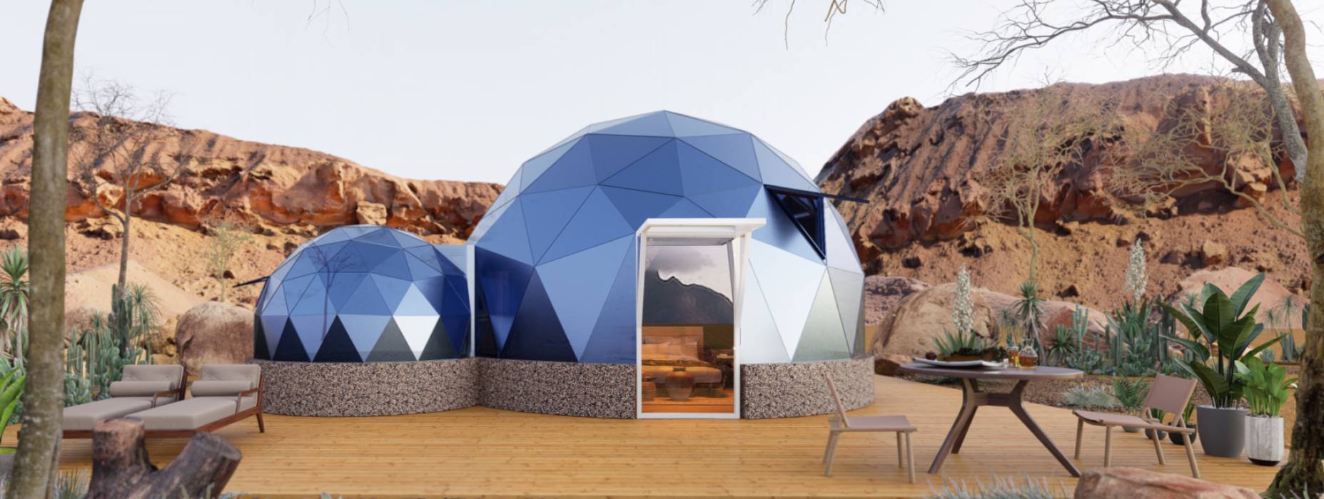 轮台县球形智能光伏玻璃星空房